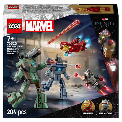 Presentamos Lego Super Heroes- Iron Man y Máquina de Guerra contra Drones Hammer con el SKU 667632025 recomendado para + 7 años