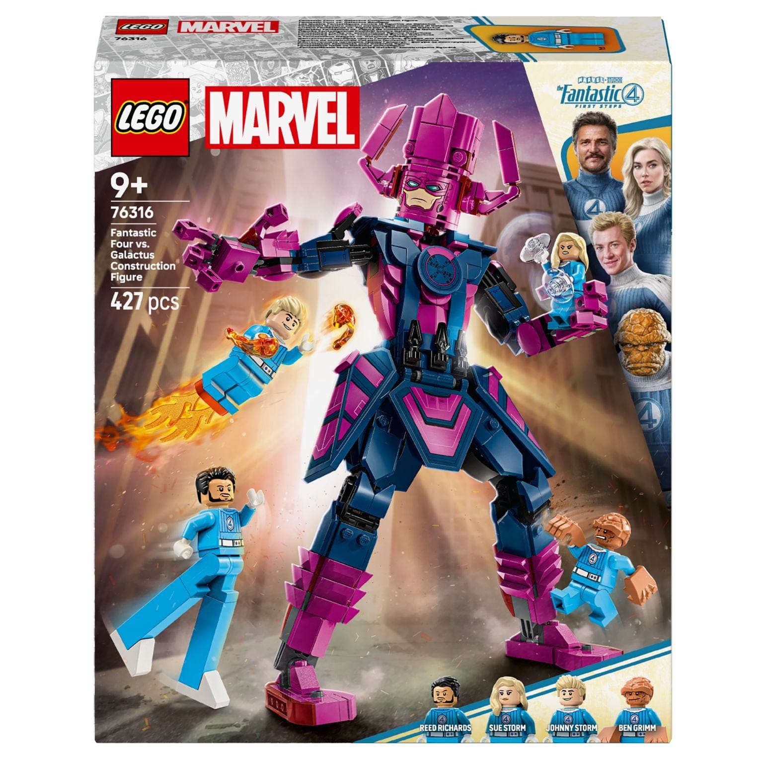 Apresentamos Lego Super Heroes - Quarteto Fantástico vs. Figura de Construção de Galactus com o SKU 667631625 recomendado para + 9 anos