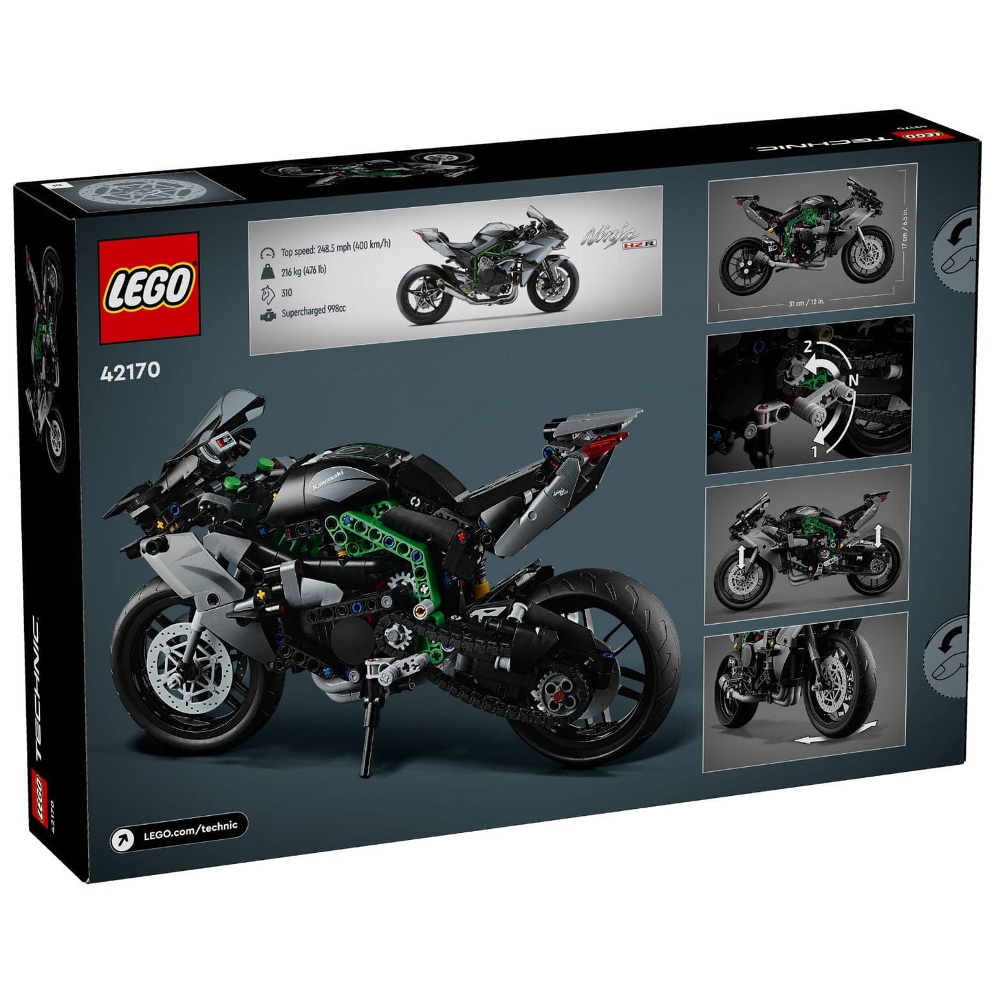 Apresentamos Lego Technic - Mota Kawasaki Ninja H2R com o SKU 664217024 recomendado para + 10 anos