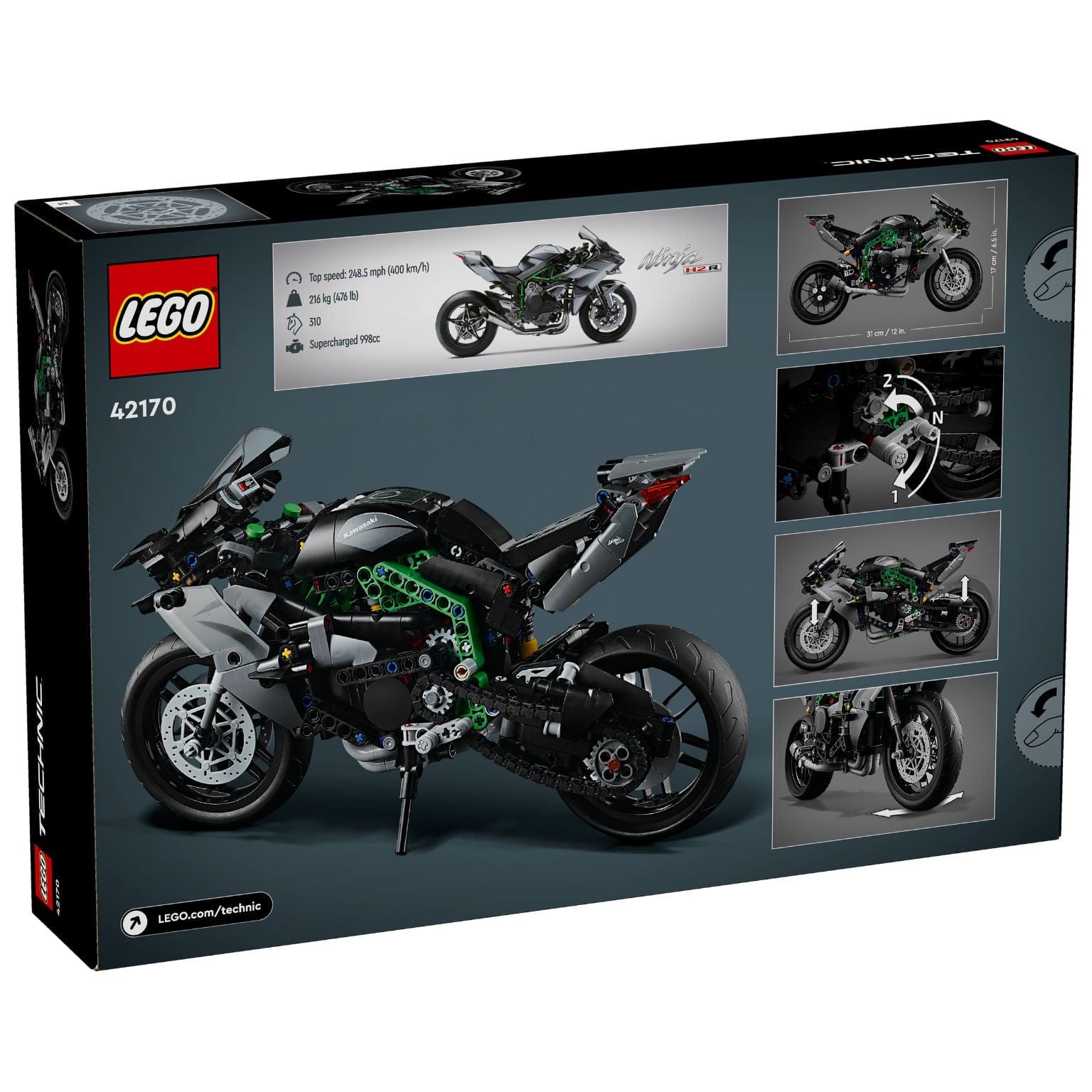 Apresentamos Lego Technic - Mota Kawasaki Ninja H2R com o SKU 664217024 recomendado para + 10 anos