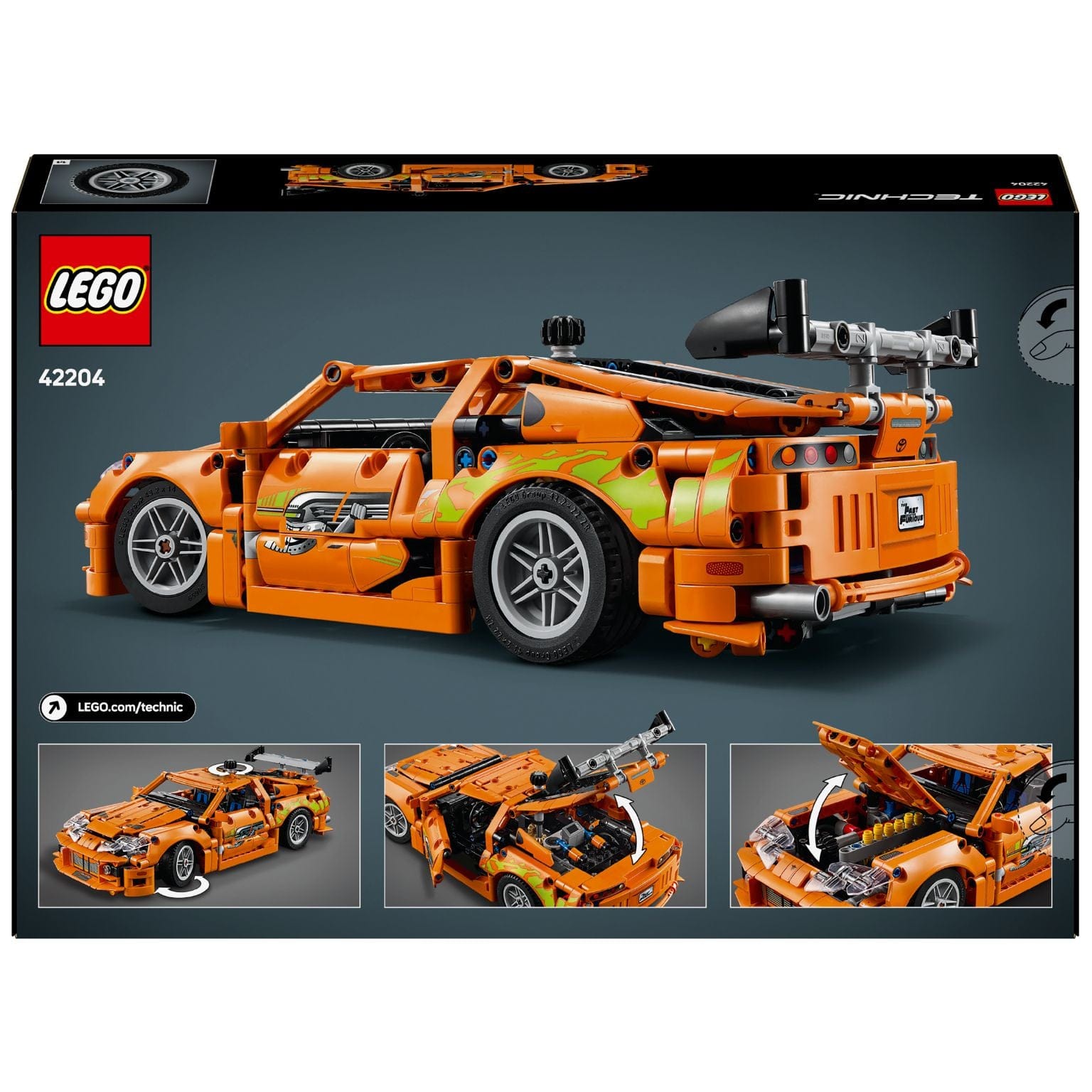 Apresentamos Lego Technic - Fast and Furious Toyota Supra MK4 com o SKU 664220425 recomendado para + 9 anos