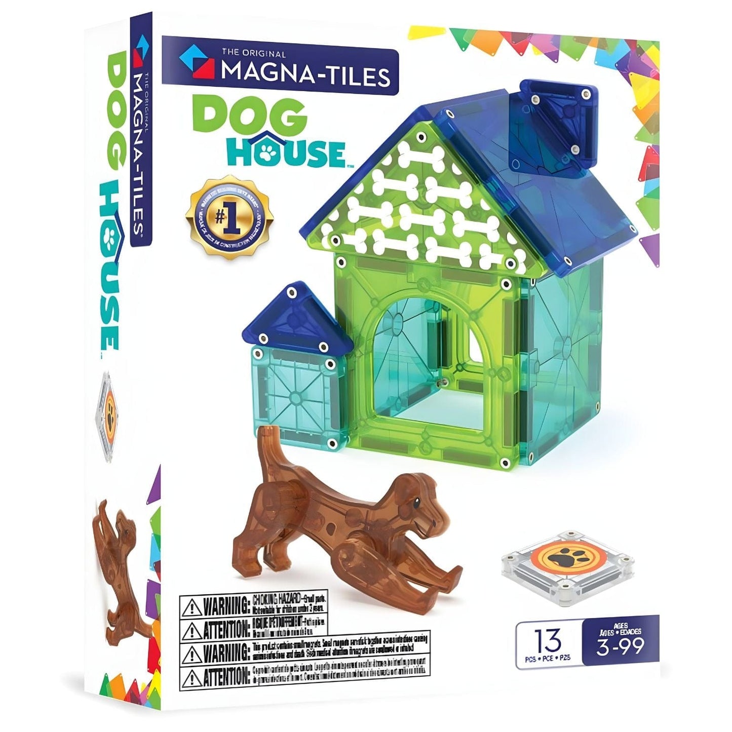 Apresentamos Magna-Tiles Dog House com o SKU 771765625 recomendado para + 3 anos
