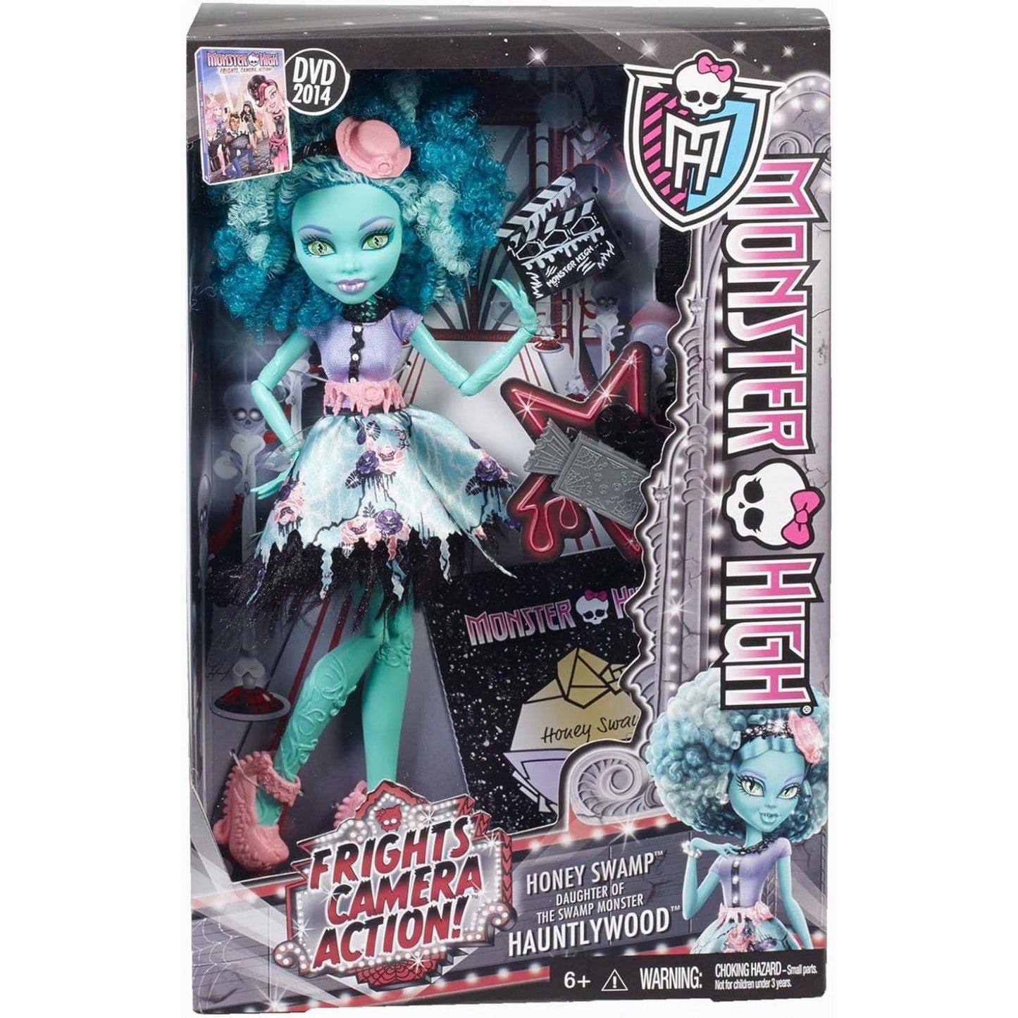 Apresentamos Monster High Hautlywood Honey Swamp com o SKU 55080821 recomendado para + 6 anos