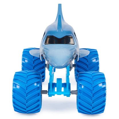 Monster Jam Megalodon Azul visto de frente