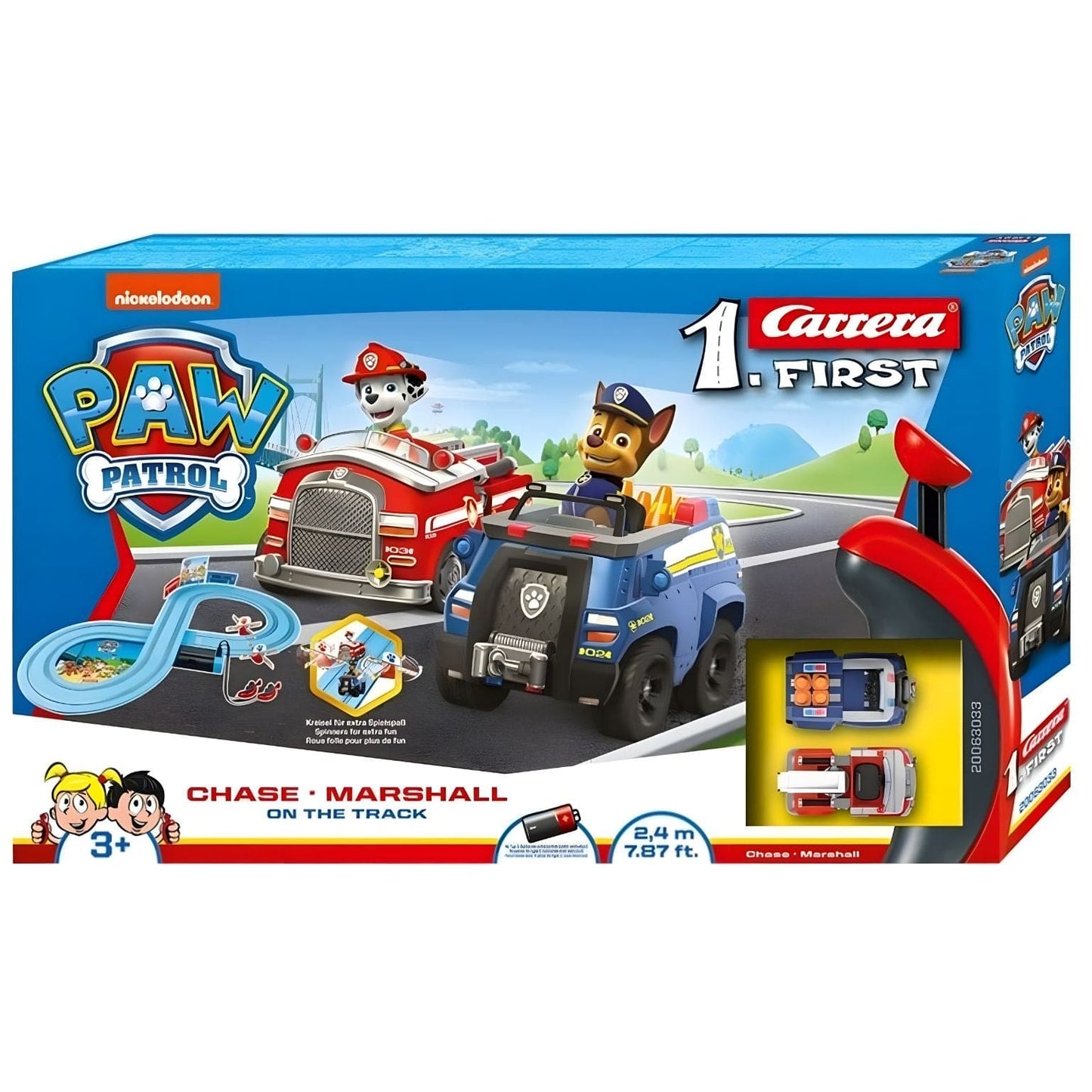 Apresentamos Pista de carros Patrulha Pata com o SKU 853033824 recomendado para + 3 anos