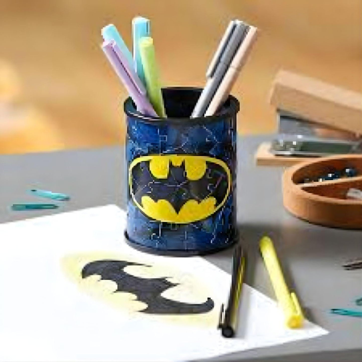 Apresentamos Puzzle 3D Batman com o SKU 861127522 recomendado para + 6 anos