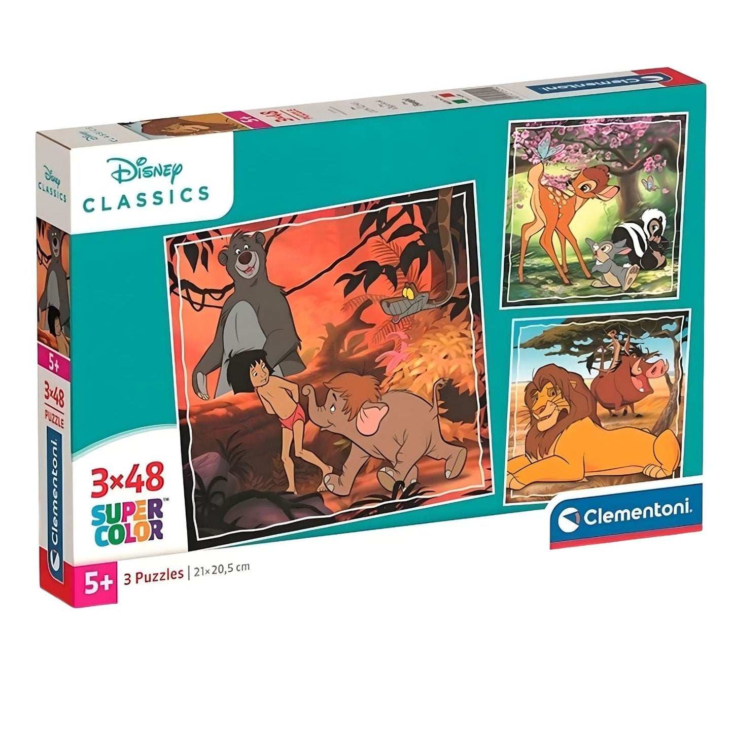 Apresentamos Puzzle Clássicos Disney 3 x 48 com o SKU 852529925 recomendado para + 5 anos
