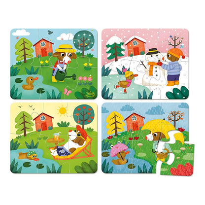 Presentamos Puzzle de Madera - Cuatro Estaciones con el SKU 26264124 recomendado para + 2 años