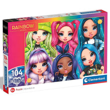 Apresentamos Puzzle Rainbow High 104 pçs com o SKU 850343722 recomendado para + 6 anos
