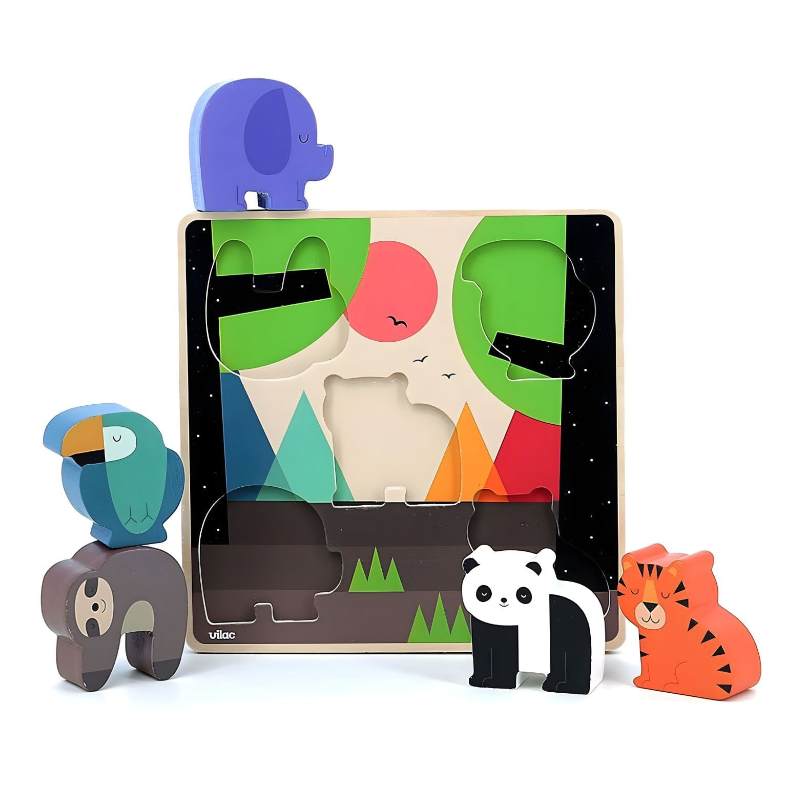 Apresentamos Puzzle sonoro Animais da Selva com o SKU 26740325 recomendado para + 12 meses