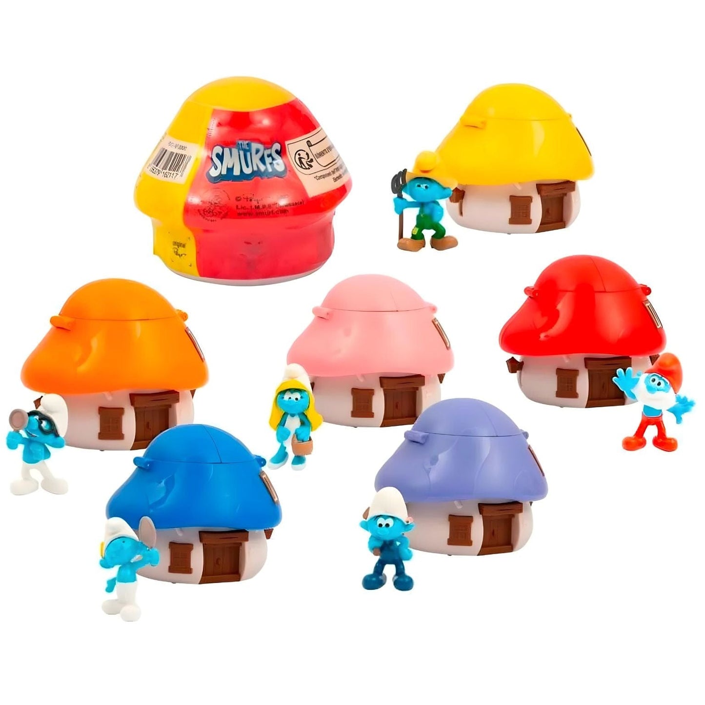 Apresentamos Smurfs Casa Surpresa com Figura com o SKU 643800025 recomendado para + 3 anos