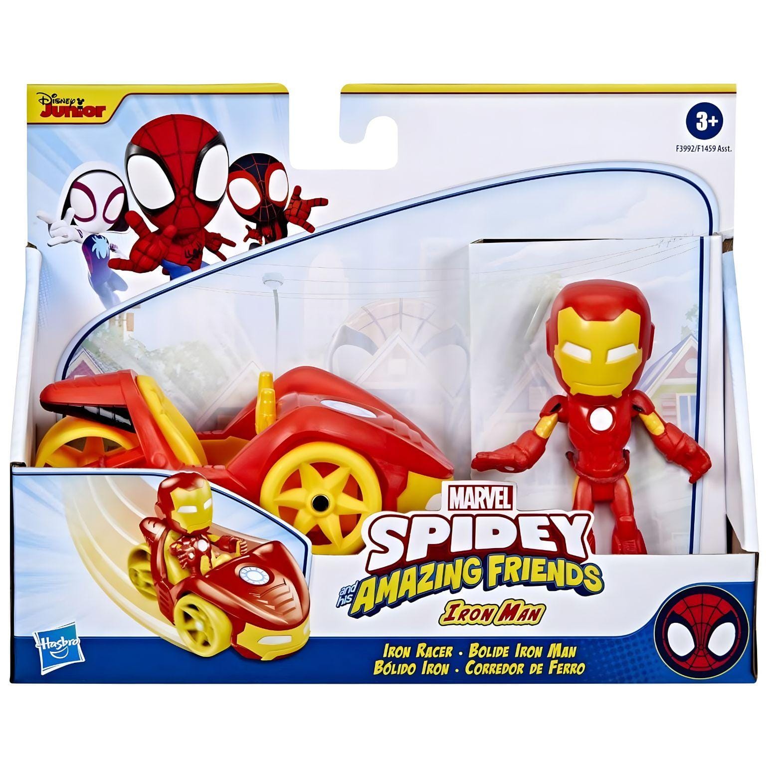 Apresentamos Spidey and his Amazing Friends Iron Man e Corredor de Ferro com o SKU 15399222 recomendado para + 3 anos