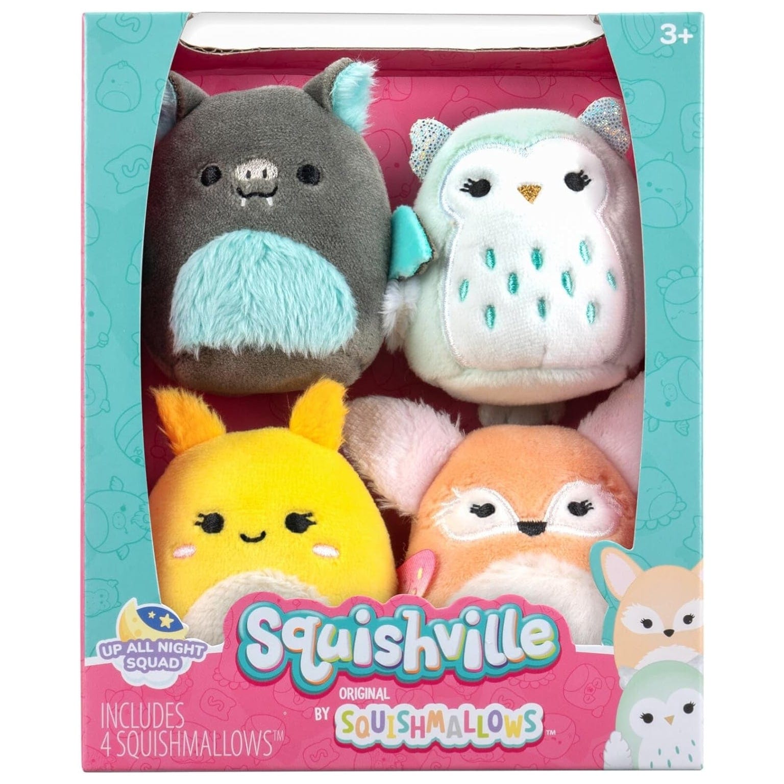 Apresentamos Squishville Mini Squishmallows - Esquadrão Nocturno com o SKU 23050424 recomendado para + 3 anos