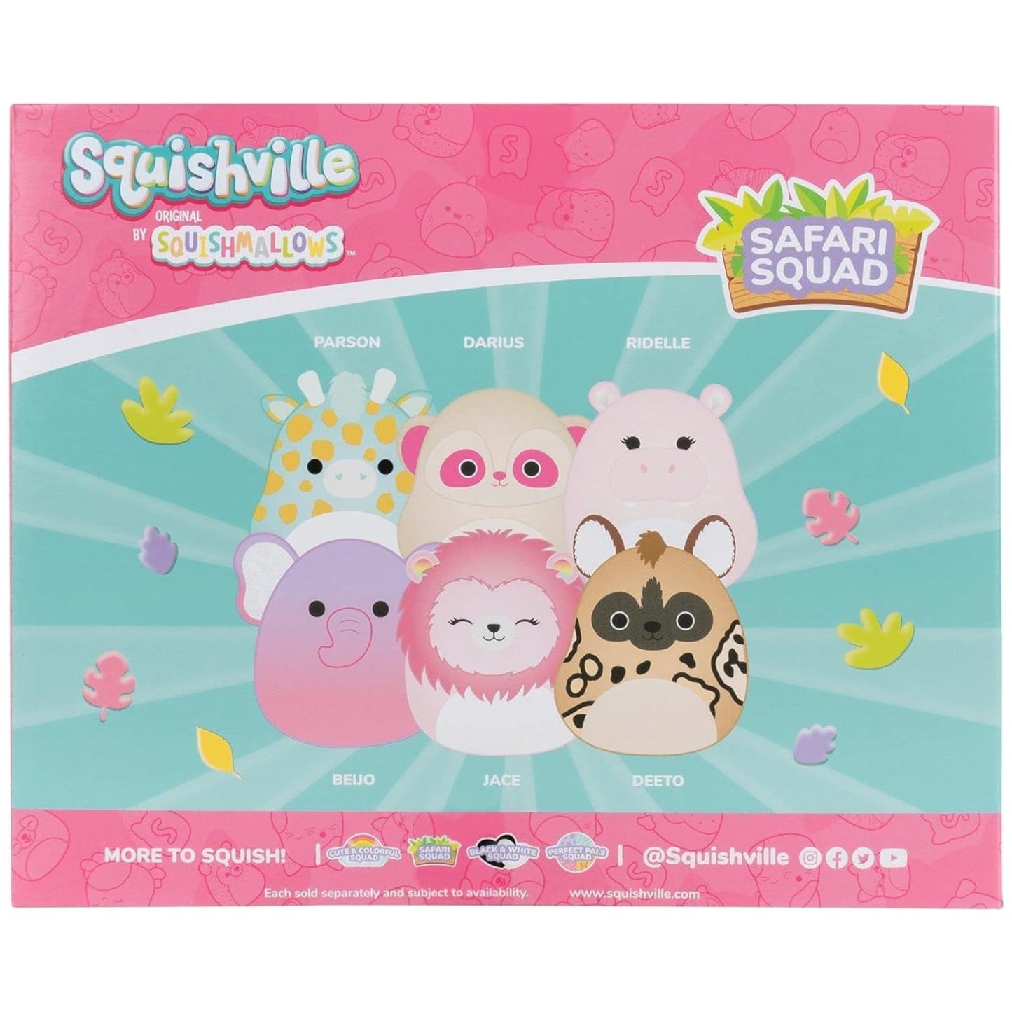 Apresentamos Squishville Mini Squishmallows -Esquadrão Safari com o SKU 23050824 recomendado para + 3 anos