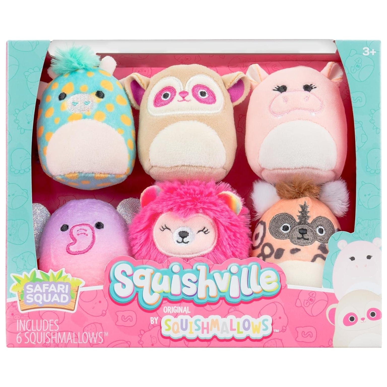 Apresentamos Squishville Mini Squishmallows -Esquadrão Safari com o SKU 23050824 recomendado para + 3 anos