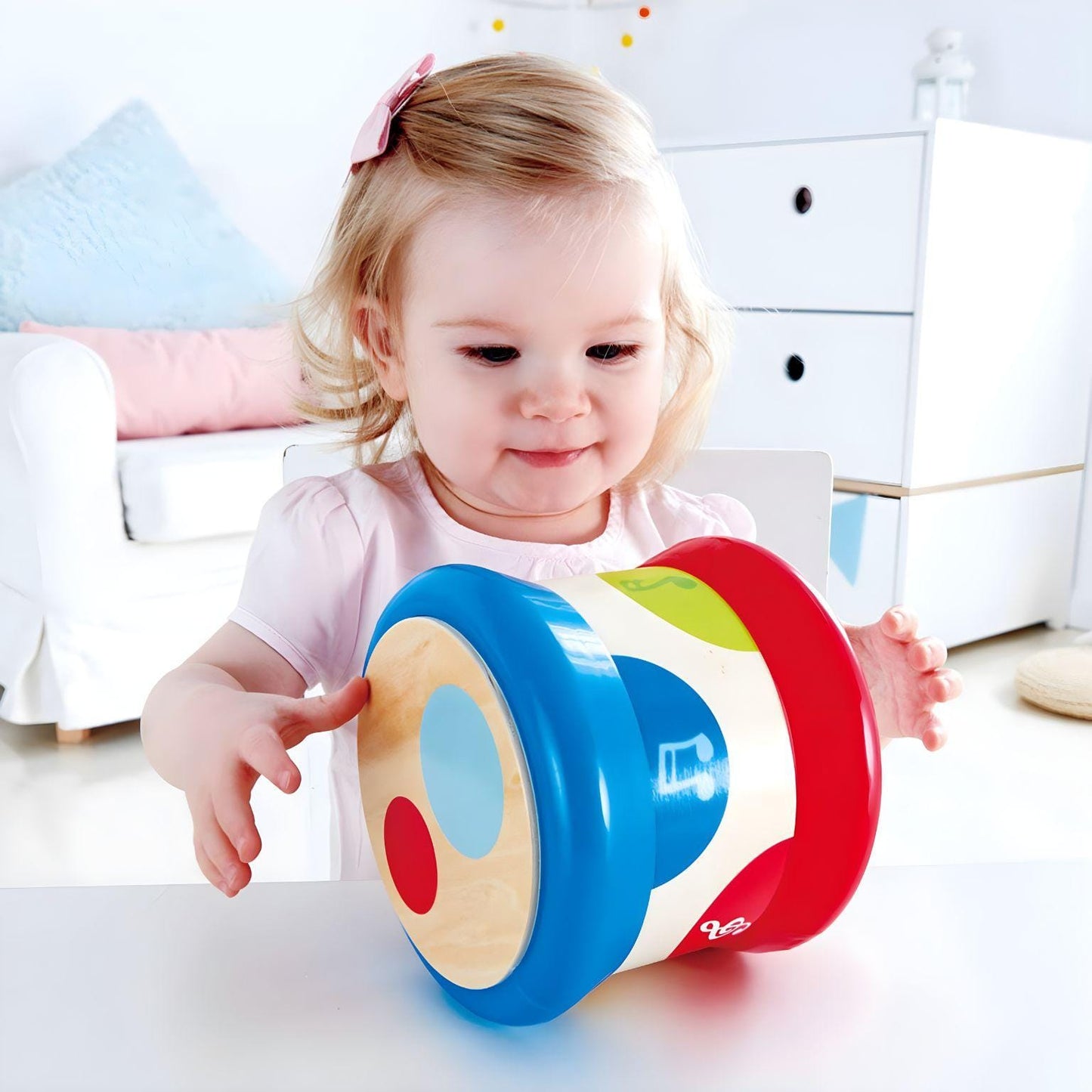 Apresentamos Tambor Bebé com o SKU 82033322 recomendado para + 6 meses