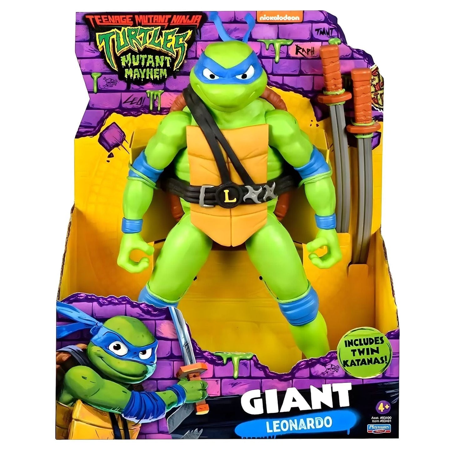 Apresentamos Tartarugas Ninja Gigante - Leonardo com o SKU 233875225 recomendado para + 4 anos