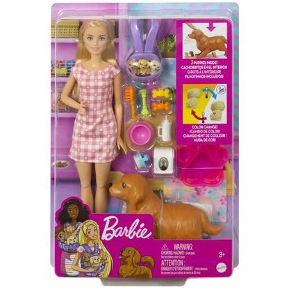 Barbie e cãezinhos Recém-Nascidos - Brincatoys