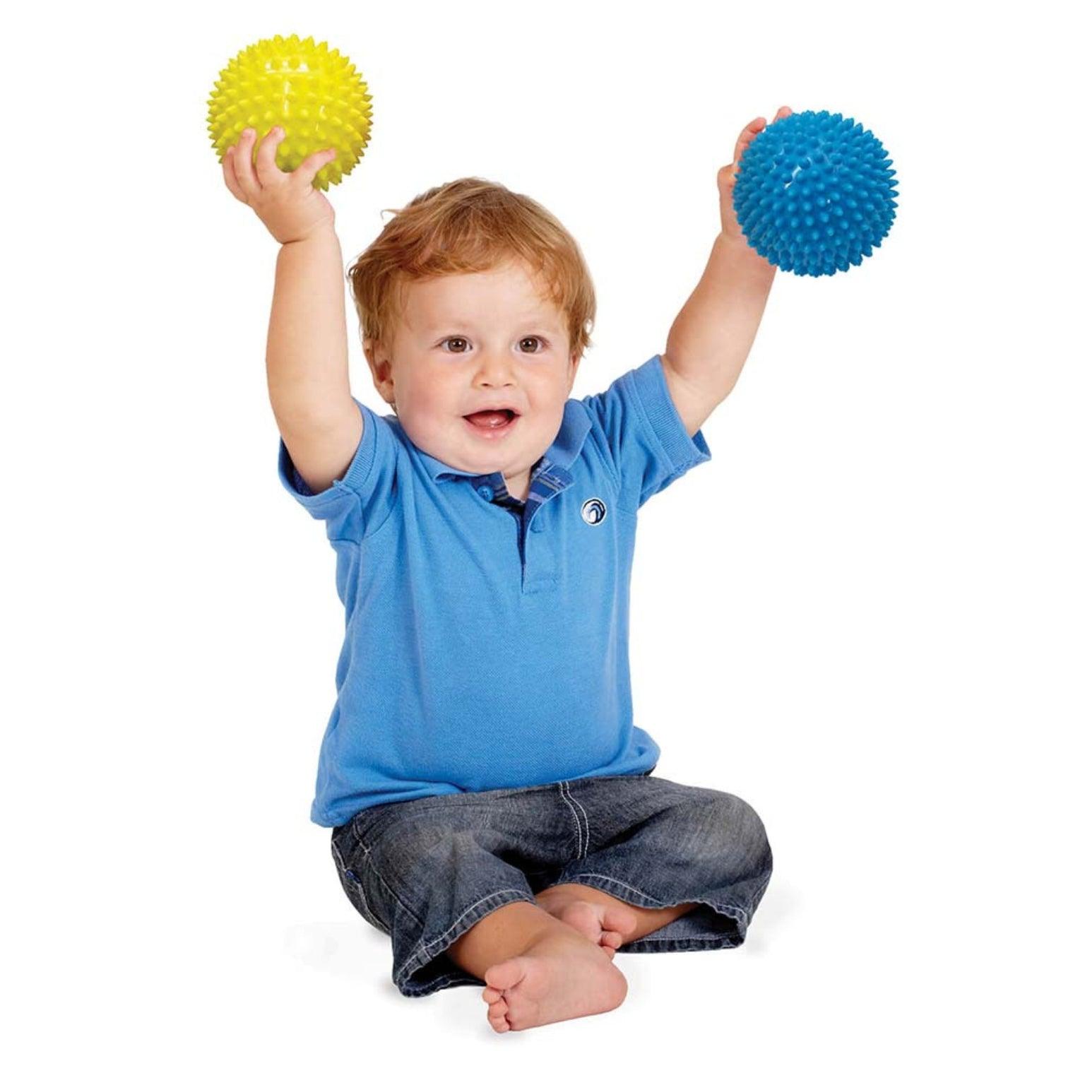 Apresentamos Bola Sensorial Amarela com o SKU 588630124 recomendado para + 6 meses