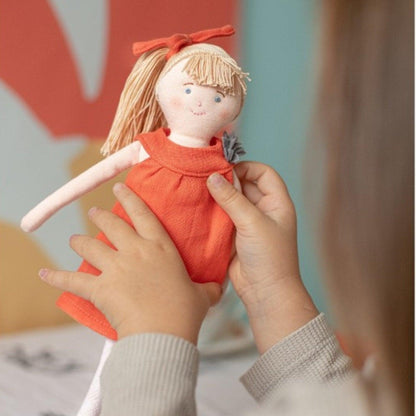Presentamos Muñeca de Trapo con Vestido naranja con el SKU 790186722 recomendado para + 0 meses