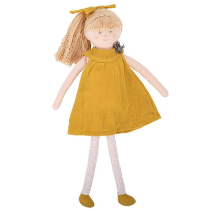 Presentamos Muñeca de Trapo con Vestido mostaza con el SKU 790186222 recomendado para + 0 meses