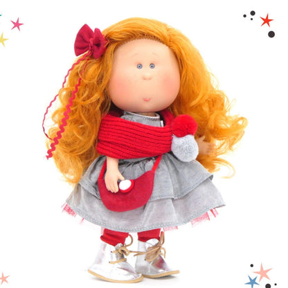 Presentamos Muñeca Mia con lazo Rojo con el SKU 36305221 recomendado para + 3 años