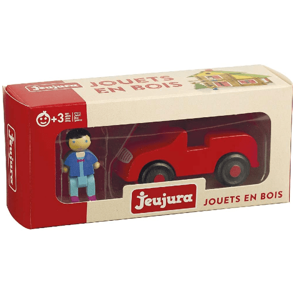 Apresentamos Carro vermelho de madeira com o SKU 26808319 recomendado para + 3 anos