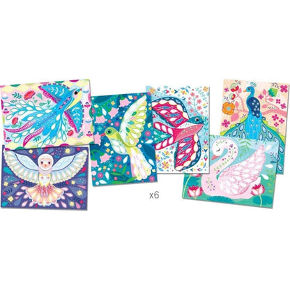 Presentamos Tarjetas para crear Pájaros Brillantes con el SKU 711372322 recomendado para + 5 años