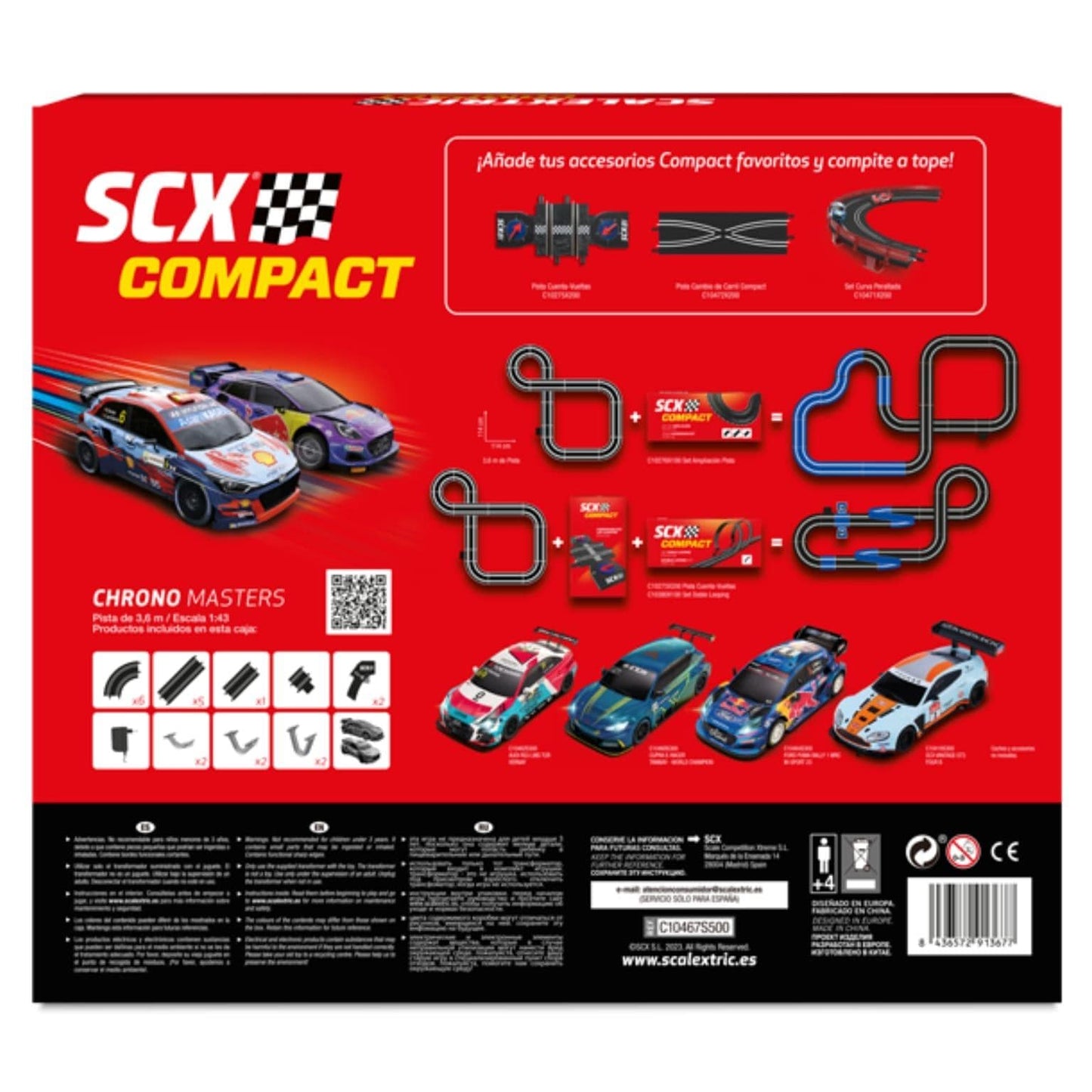 Apresentamos Circuito de corrida Scalextric - Chrono Masters com o SKU 851367723 recomendado para + 4 anos