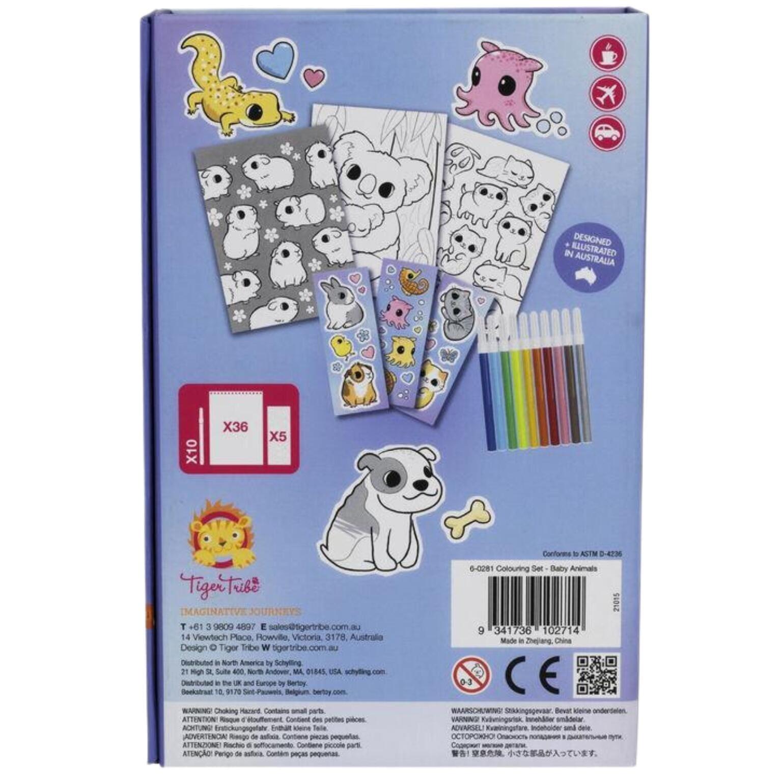Apresentamos Conjunto Colorir Animais bebé com o SKU 836028122 recomendado para + 3 anos