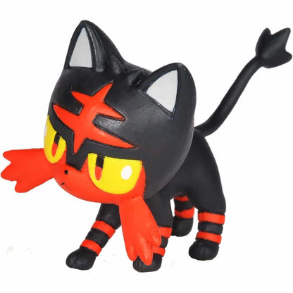 Figura Pokémon Rowlet y Litten de Jazwares en pack de batalla con Rowlet y Litten
