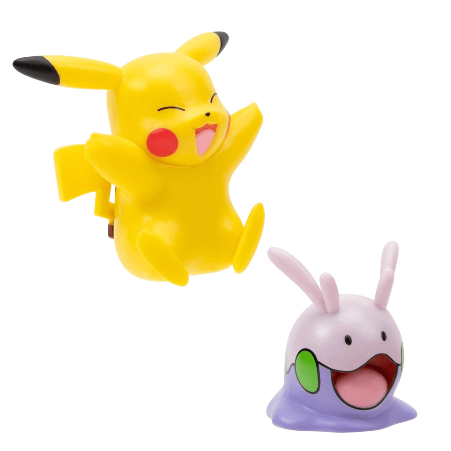 Figuras de batalha Pokémon – Pikachu e Goomy - Brincatoys