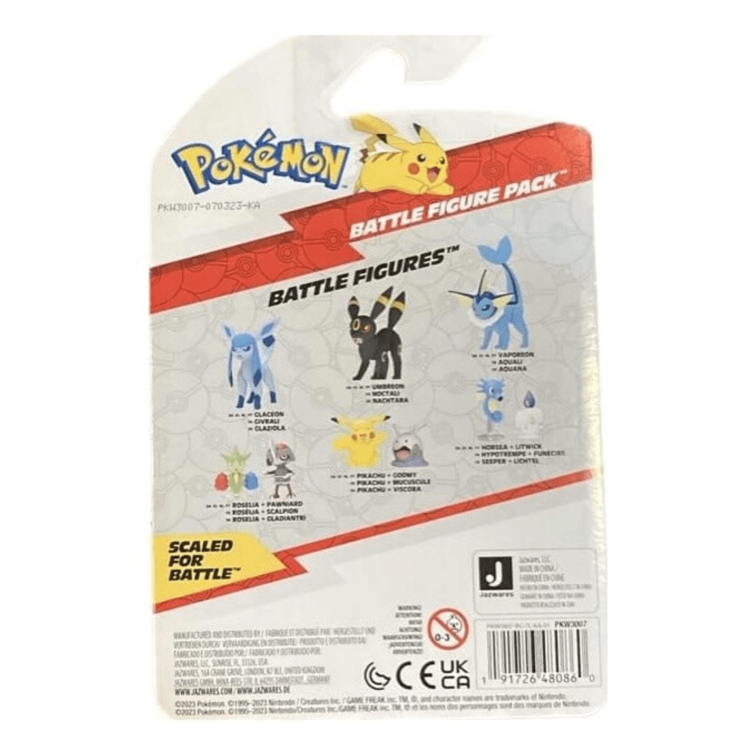 Figuras de batalha Pokémon – Pikachu e Goomy - Brincatoys