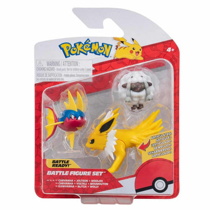 Presentamos Figuras de Batalla Pokémon - Carvanha, Jolteon y Wooloo con el SKU 23305024 recomendado para + 4 años
