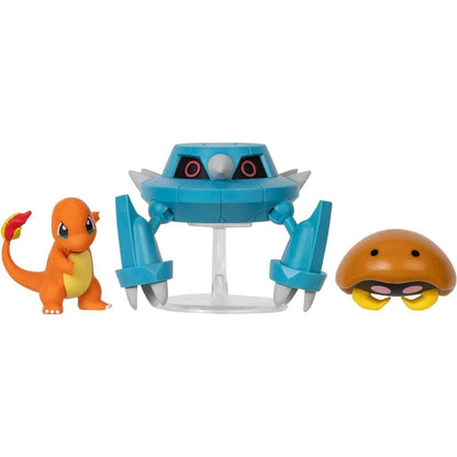 Presentamos Figuras Batalla Pokémon Charmander Metang y Kabuto con el SKU 23305224 recomendado para + 4 años