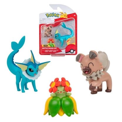 Presentamos Figuras Batalla Pokémon - Rockruff, Bellossom, Vaporeon con el SKU 23304824 recomendado para + 4 años