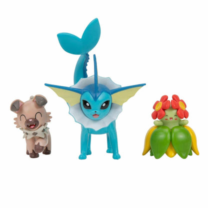 Presentamos Figuras Batalla Pokémon - Rockruff, Bellossom, Vaporeon con el SKU 23304824 recomendado para + 4 años