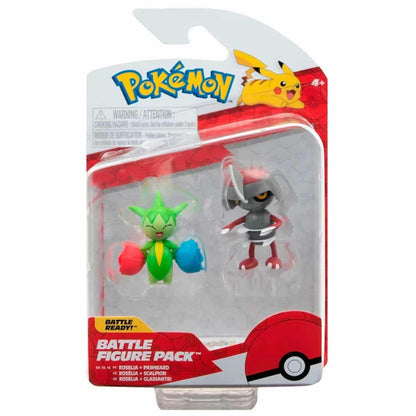 Presentamos Figura de batalla Pokémon Roselia y Pawniard con el SKU 23300624 recomendado para + 4 años