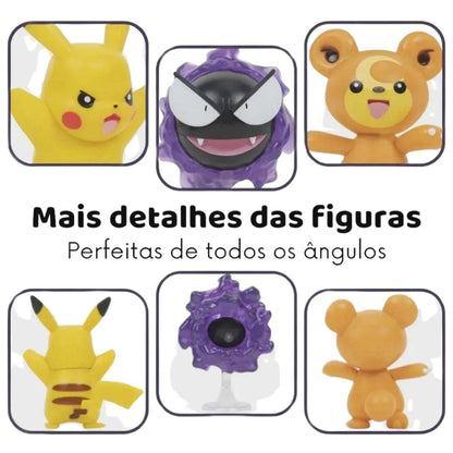 Presentamos Pokémon Figuras de Batalla Teddiursa, Pikachu y Gastly con el SKU 233992322 recomendado para + 4 años