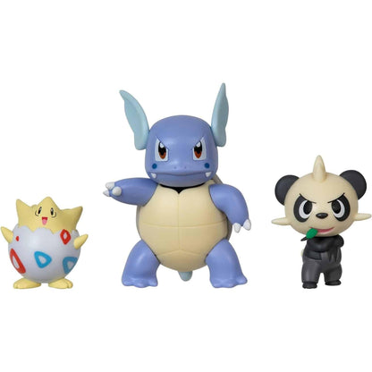 Presentamos Figuras de Batalla Pokémon - Togepi, Wartortle y Pancham con el SKU 23305124 recomendado para + 4 años