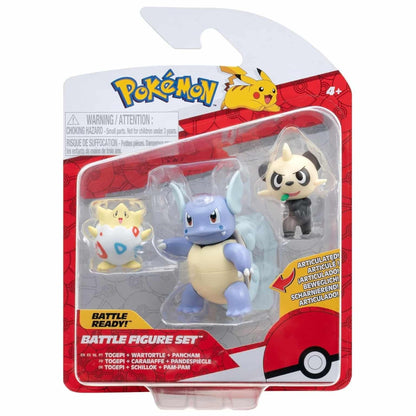 Presentamos Figuras de Batalla Pokémon - Togepi, Wartortle y Pancham con el SKU 23305124 recomendado para + 4 años