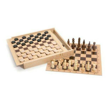 Presentamos Juego Ajedrez y Damas con el SKU 26813321 recomendado para + 5 años