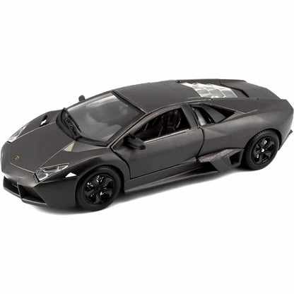 Lamborghini Reventón Gris 1/24 de Bburago con puertas abiertas