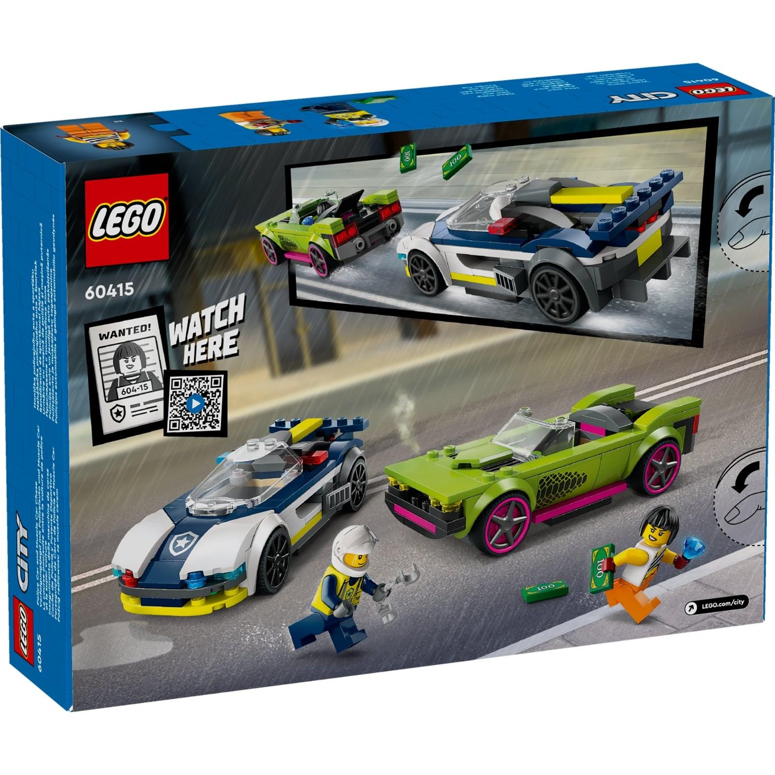 Apresentamos Lego City Perseguição de Carro da Polícia a Muscle Car com o SKU 666041525 recomendado para + 6 anos