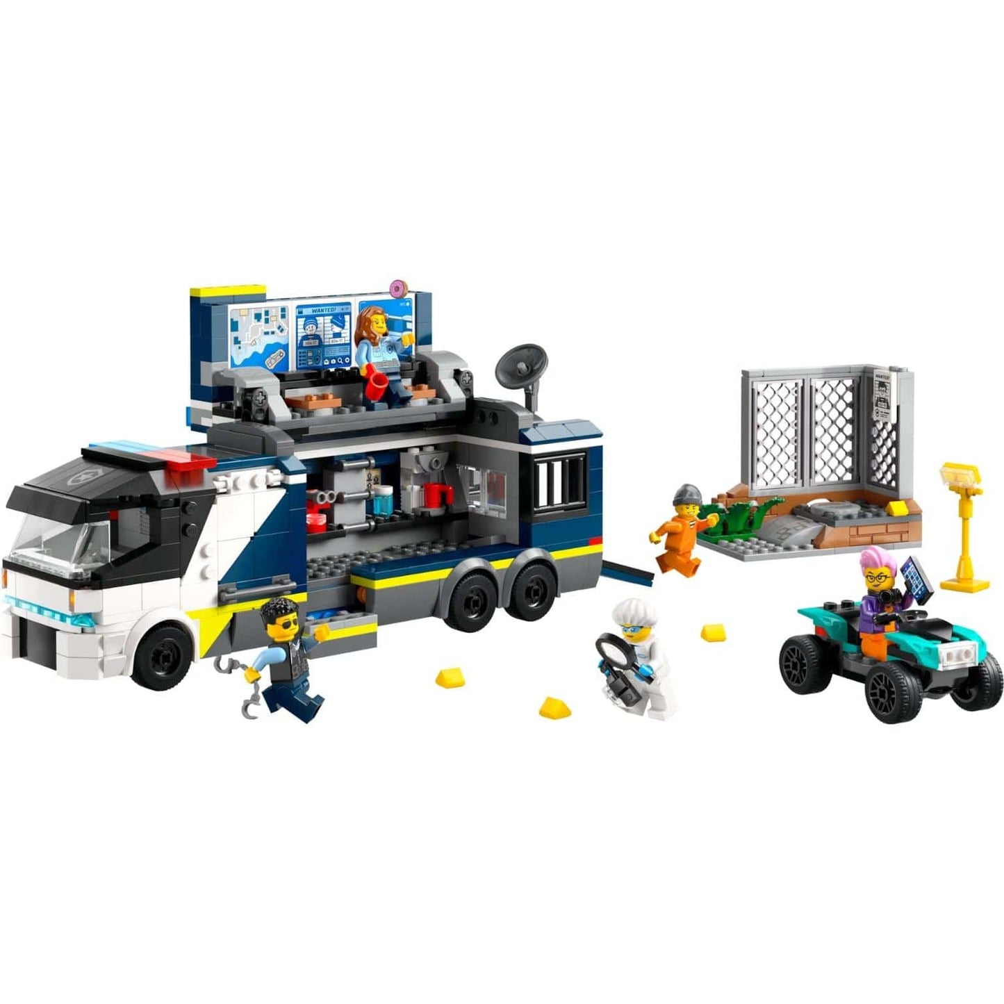 Apresentamos Lego City Camião de Laboratório Criminal da Polícia com o SKU 666041824 recomendado para + 7 anos