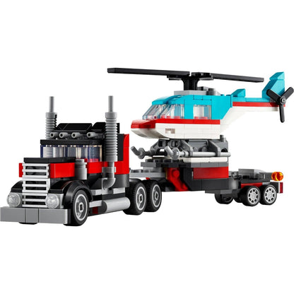 Presentamos Lego Creator Camión Plataforma con Helicóptero con el SKU 663114625 recomendado para + 7 años