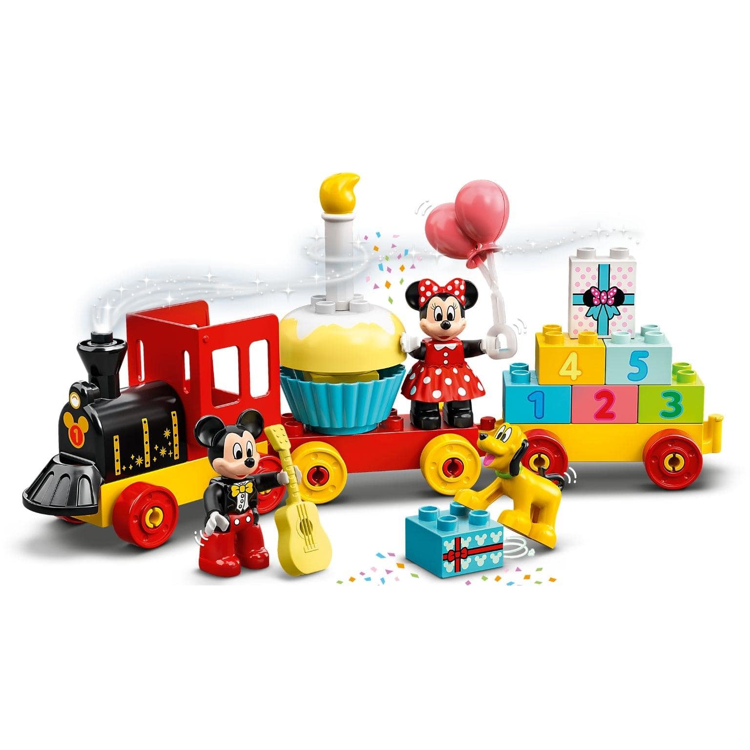 Apresentamos Lego Duplo O Comboio de Aniversário do Mickey e da Minnie com o SKU 661094124 recomendado para + 2 anos
