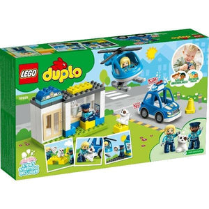 Lego Duplo Esquadra da Polícia e Helicóptero - Brincatoys