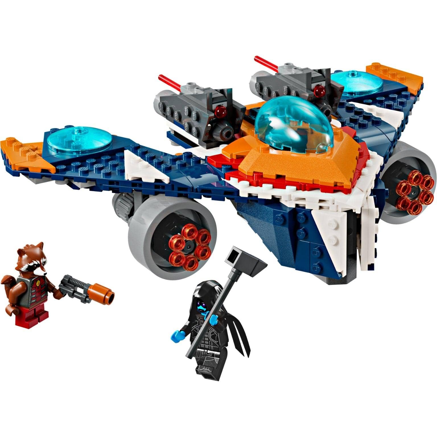 Apresentamos Lego Marvel Warbird do Rocket vs. Ronan com o SKU 667627824 recomendado para + 8 anos