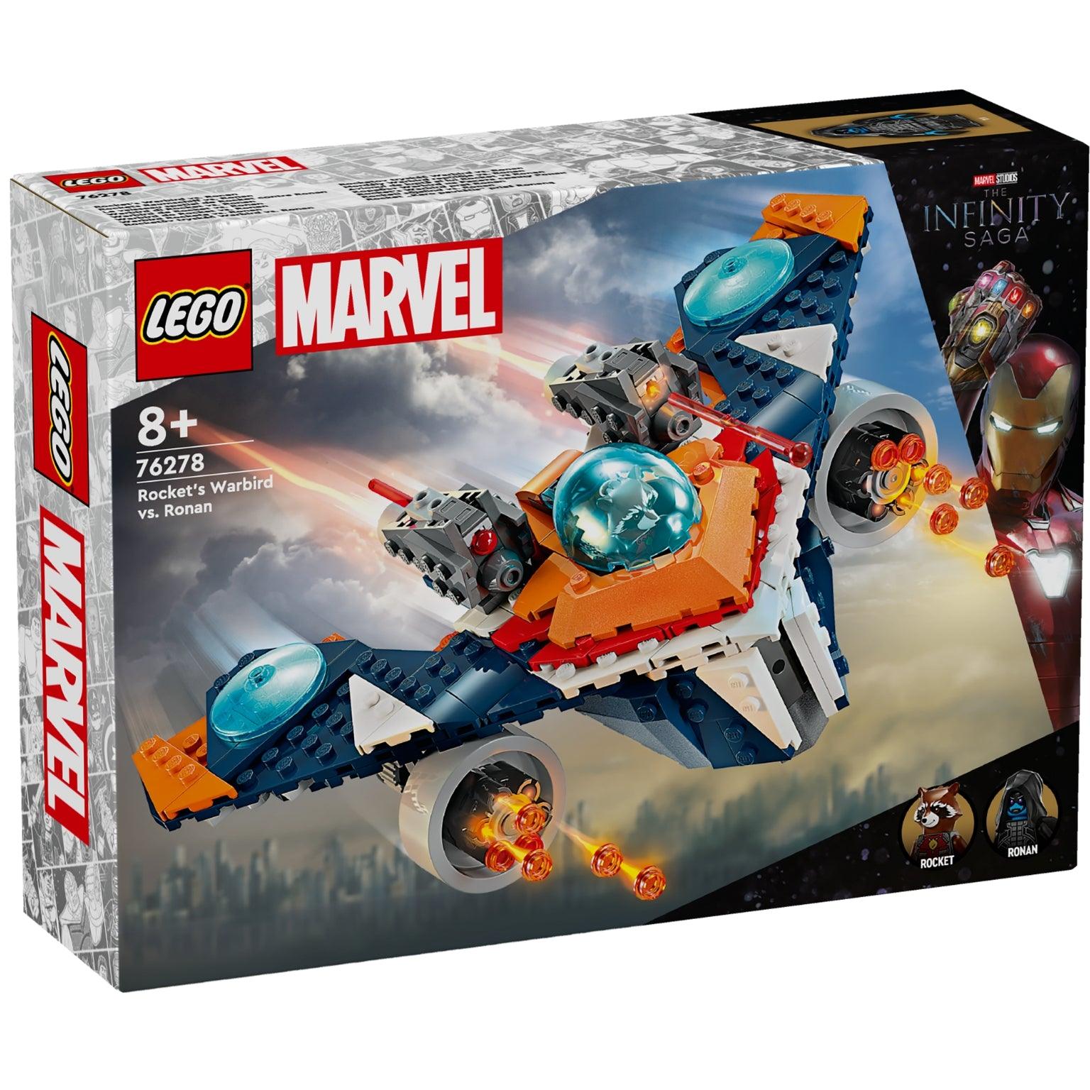 Apresentamos Lego Marvel Warbird do Rocket vs. Ronan com o SKU 667627824 recomendado para + 8 anos
